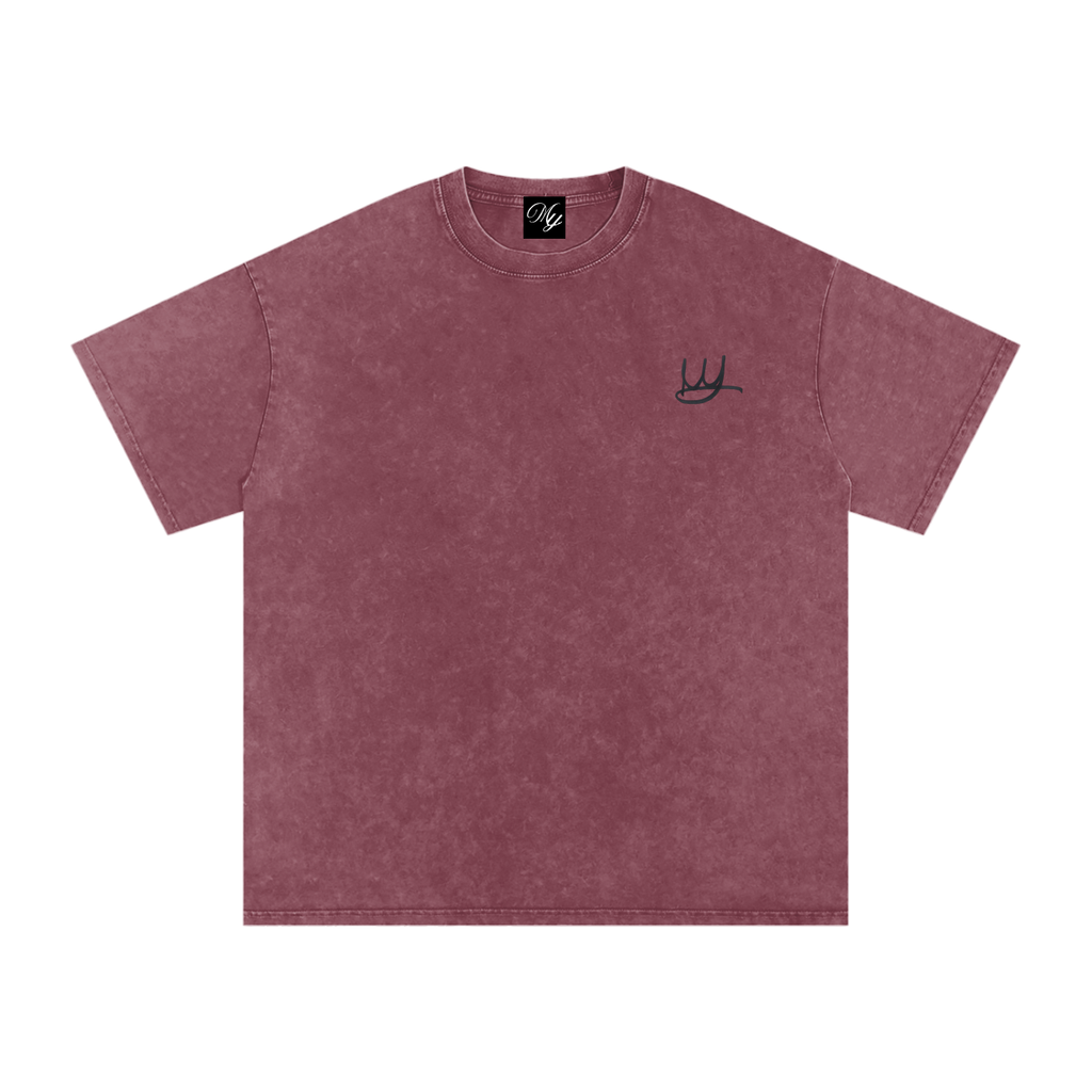 NEVER GIVE UP Oversized Cotton T-Shirt