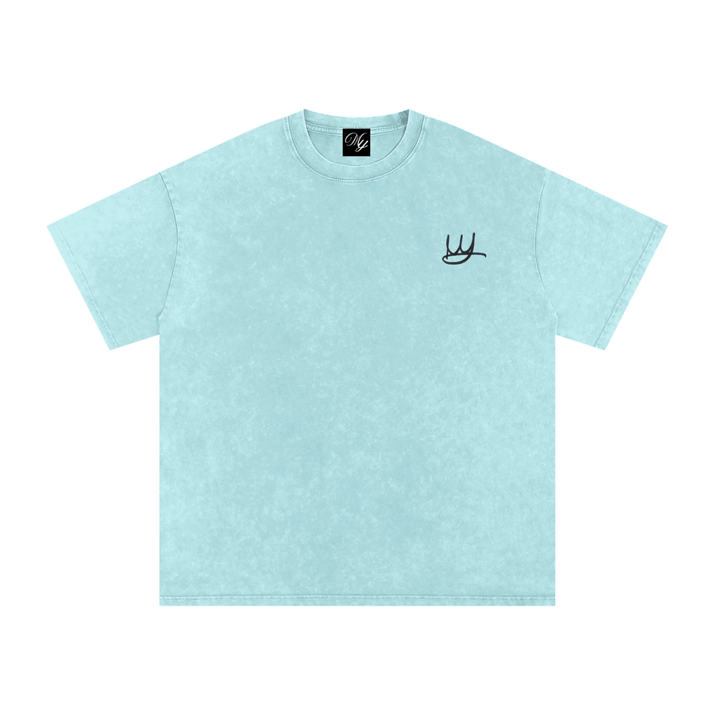 NEVER GIVE UP Oversized Cotton T-Shirt