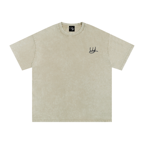 NEVER GIVE UP Oversized Cotton T-Shirt