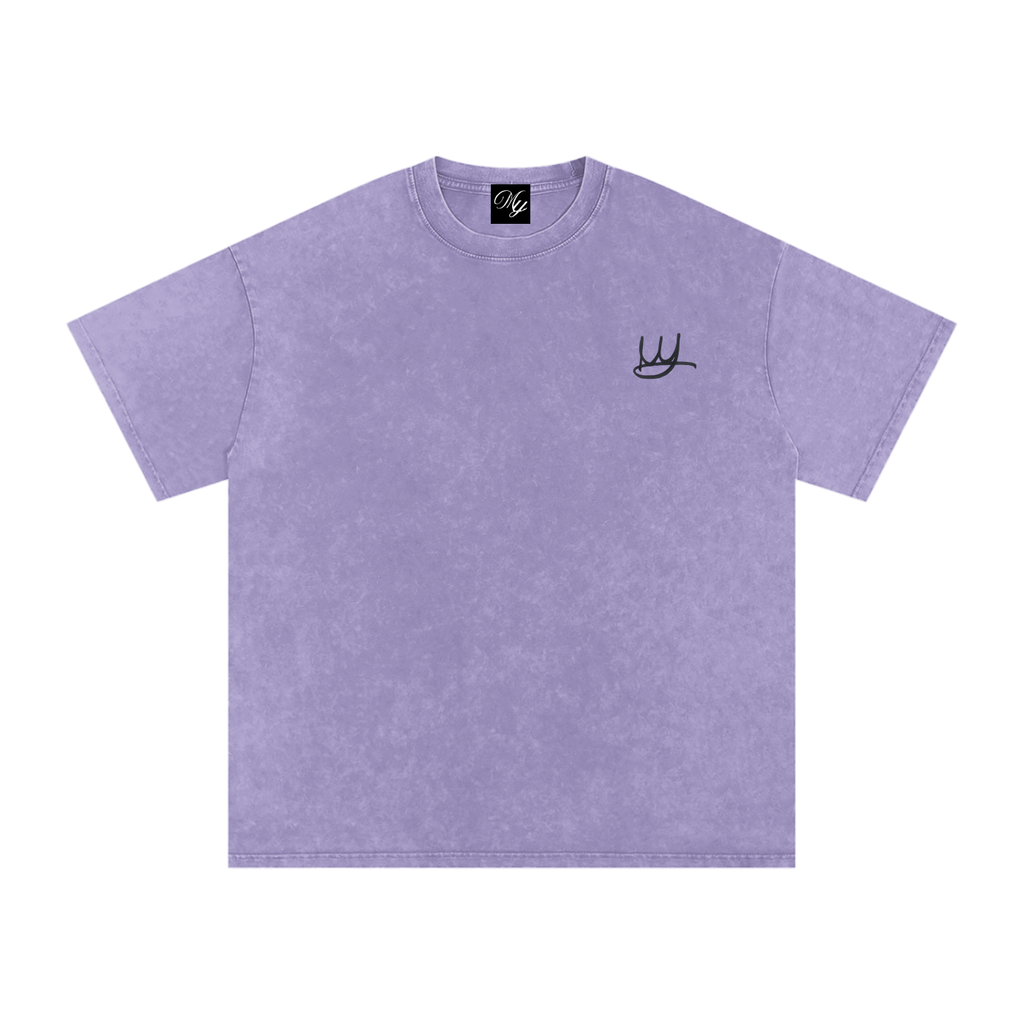 NEVER GIVE UP Oversized Cotton T-Shirt