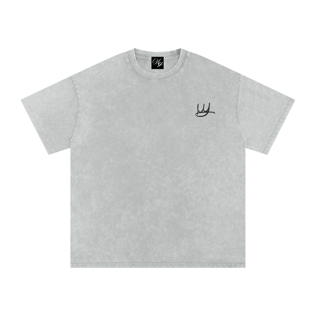 NEVER GIVE UP Oversized Cotton T-Shirt