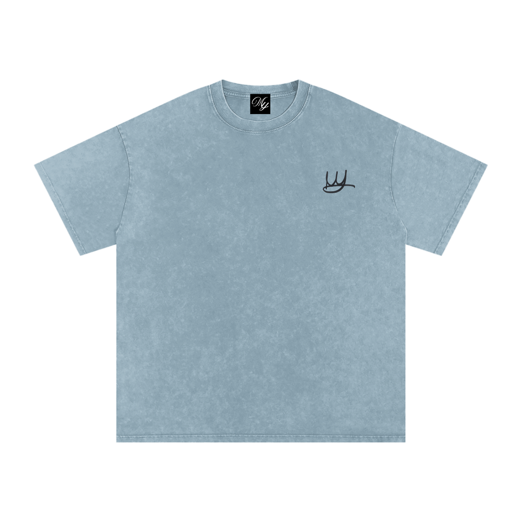 NEVER GIVE UP Oversized Cotton T-Shirt
