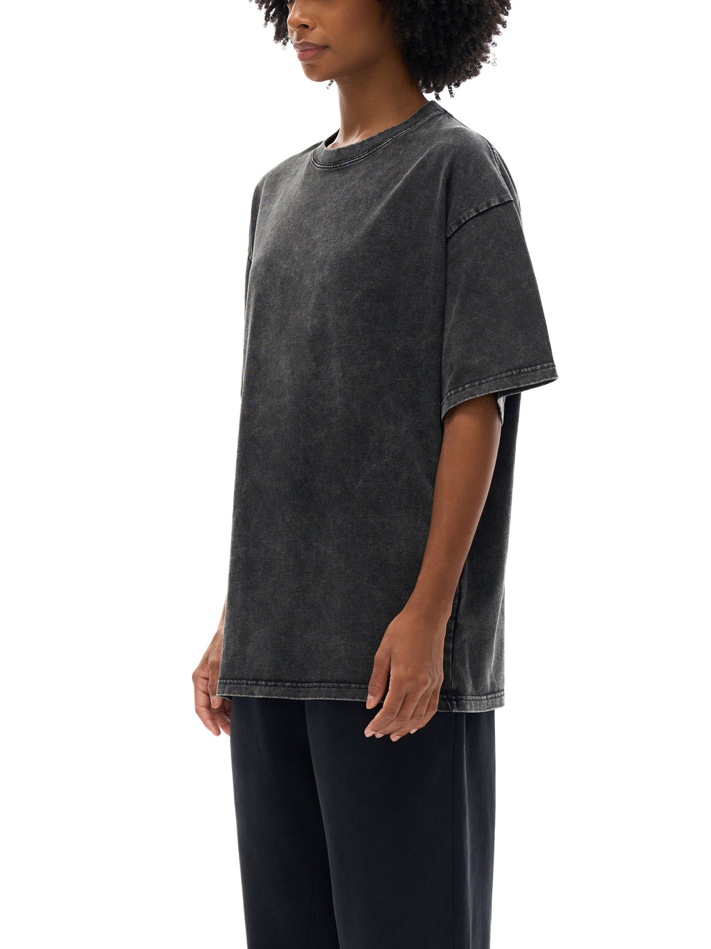 NEVER GIVE UP Oversized Cotton T-Shirt