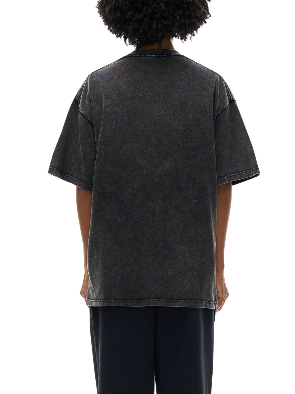 NEVER GIVE UP Oversized Cotton T-Shirt