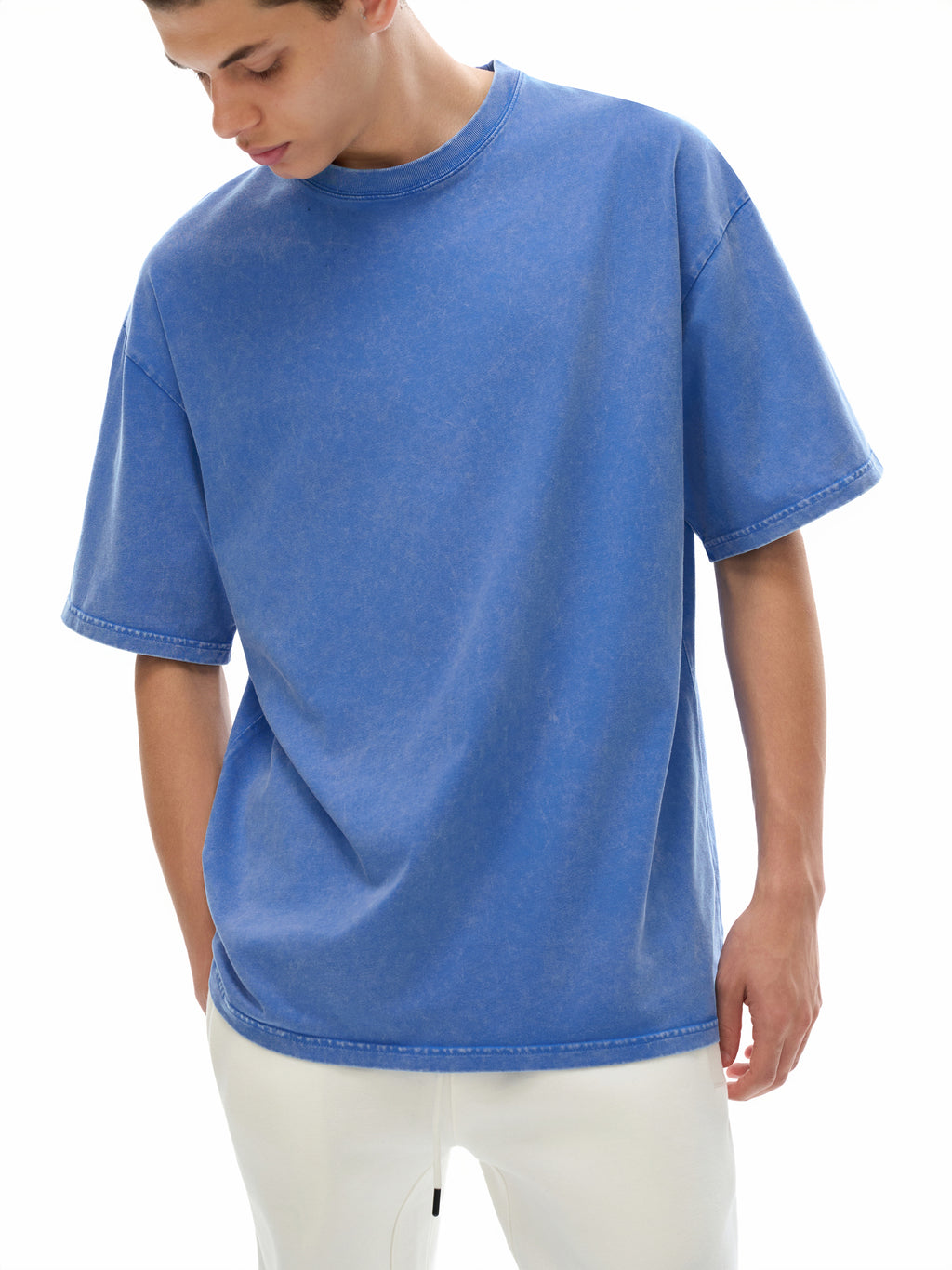 NEVER GIVE UP Oversized Cotton T-Shirt