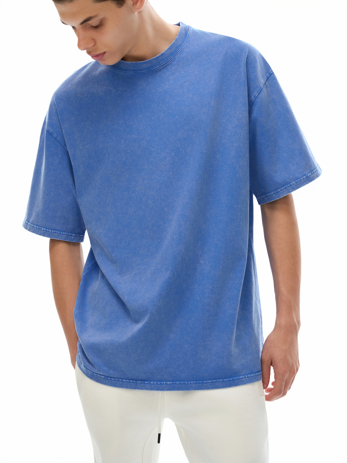 NEVER GIVE UP Oversized Cotton T-Shirt